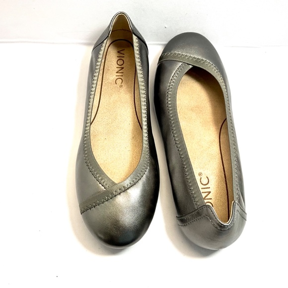 Vionic Spark Caroll Classic Ballet Flat Metallic Women’s Shoes 6M - Picture 8 of 9